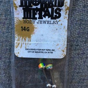 Gay pride tongue rings